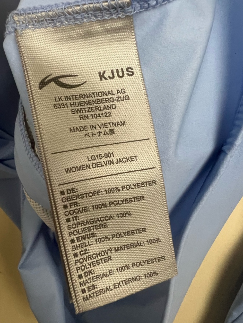 KJUS Delvin Jacket Women's Light Blue Full-Zip L - Picture 7 of 9